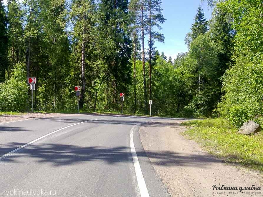 Серпантин после Приозерска